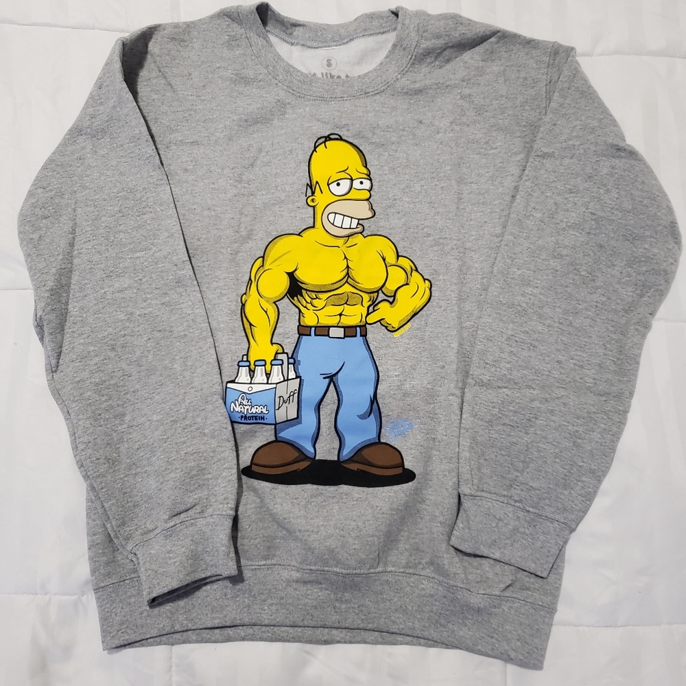 SuperFresh "All Natural" Homer Simpson Crewneck Sweatshirt